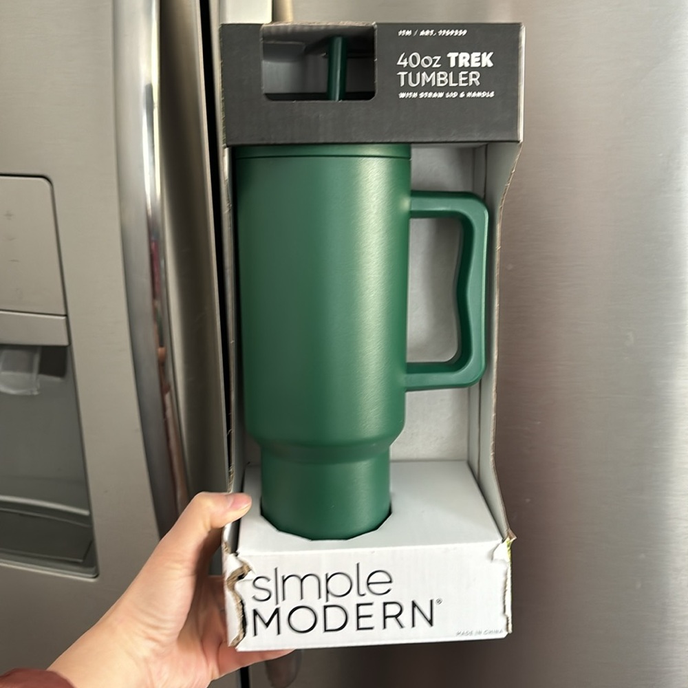 Dark GREEN - Simple Modern 40 oz Tumbler with Handle and Straw Lid | GRE…